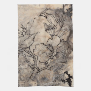 Linge De Cuisine Flore tatouée I
