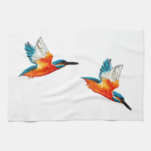 Linge De Cuisine Flying kingfisher