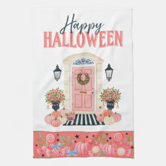 Linge De Cuisine Folie d'Halloween Rose Devanture
