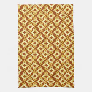 Linge De Cuisine Fond d'écran Art Déco Motif, Brown doré
