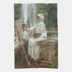 Linge De Cuisine Fontaine Villa Torlonia Frascati, Italie par Sarge