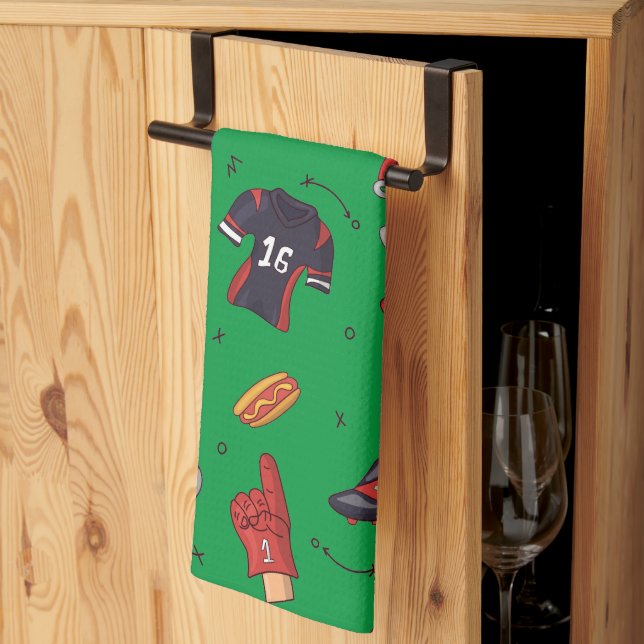 Linge De Cuisine Football Sports Equipment with Food Pattern (Pliage en tiers)