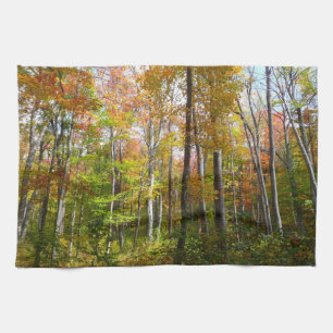 Linge De Cuisine Forêt d'automne I Photographie de paysage automnal