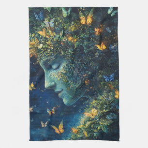Linge De Cuisine Forêt enchantée de la déesse papillon (1)