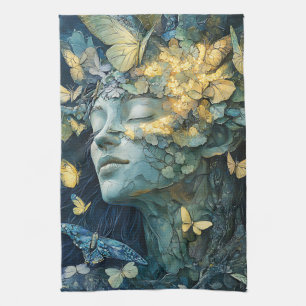 Linge De Cuisine Forêt enchantée de la déesse papillon (4)