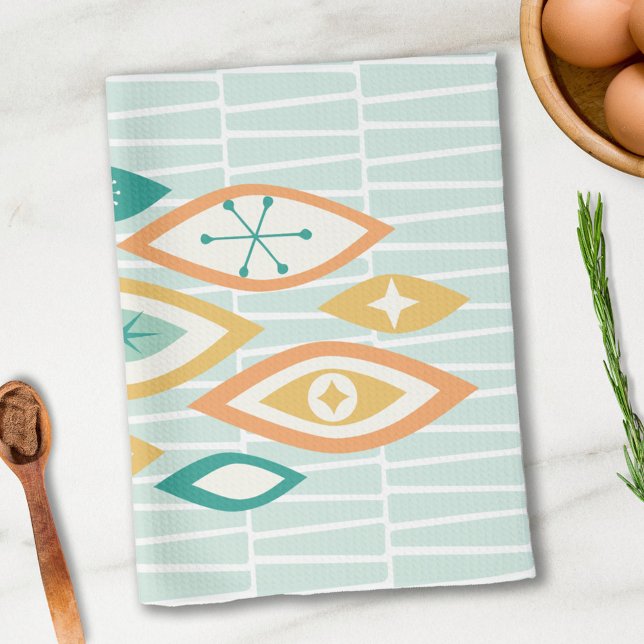 Linge De Cuisine Formes et étoiles Abstraites MCM de l'ère atomique (Créateur téléchargé)