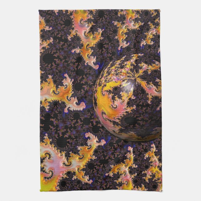 Linge De Cuisine Fractal Firestorm Sphere (Vertical)
