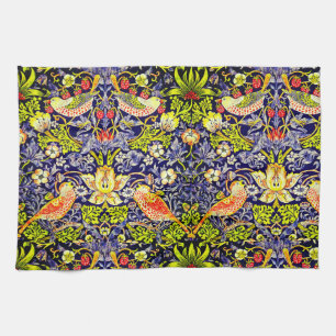 Linge De Cuisine Fraise Thief Oiseaux William Morris