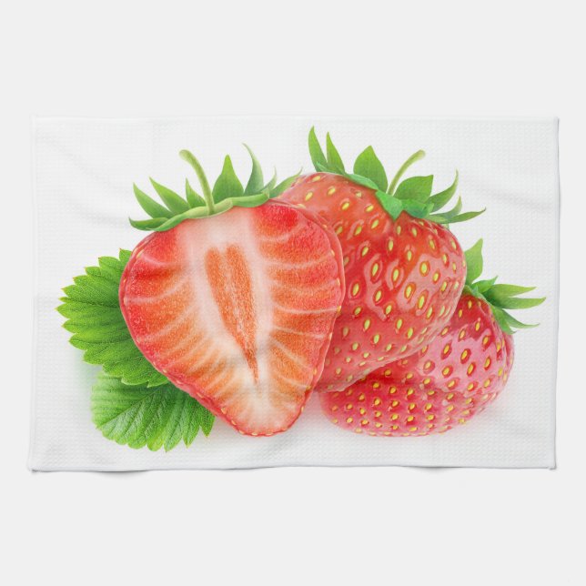 Linge De Cuisine Fraises (Horizontal)