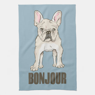 Linge De Cuisine French Bulldog Bonjour
