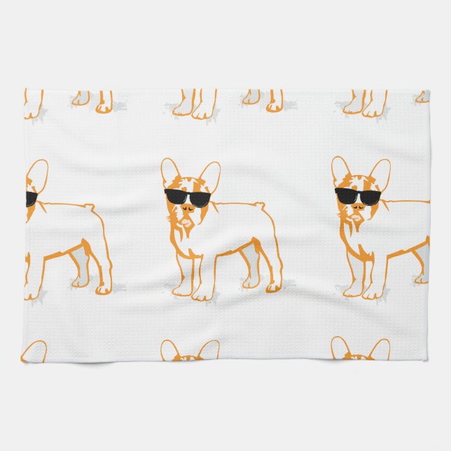 Linge De Cuisine Frenchie Howlelu (Horizontal)