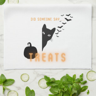 Linge De Cuisine Friandises pour chat d'Halloween