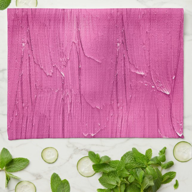 Linge De Cuisine Froid de gâteau rose (Plié)