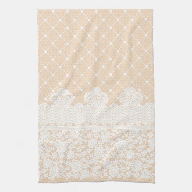 Linge De Cuisine Frontière de dentelle (Vertical)