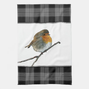 Linge De Cuisine Frontière mignonne de plaid de buffalol de