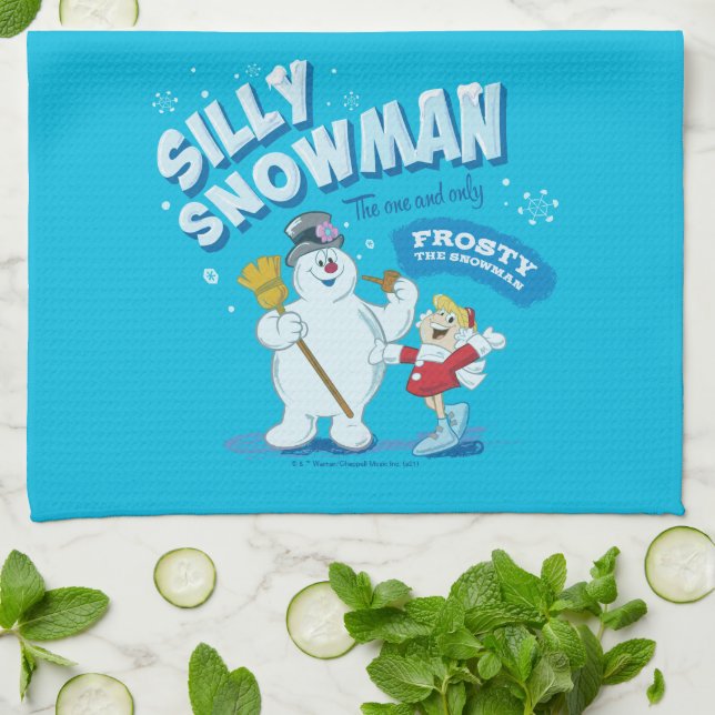 Linge De Cuisine Frosty the Snowman™ | "Silly Snowman" (Plié)