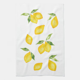Linge De Cuisine Fruit d'aquarelle au citron jaune mou