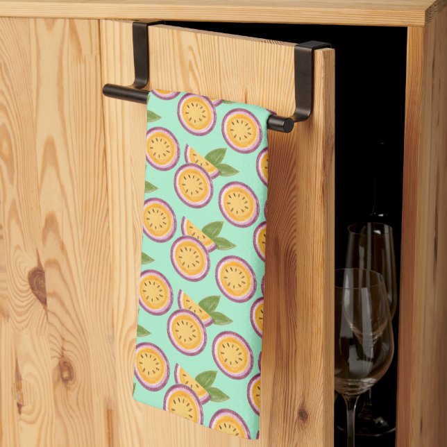 Linge De Cuisine Fruit de passion (Pliage en tiers)