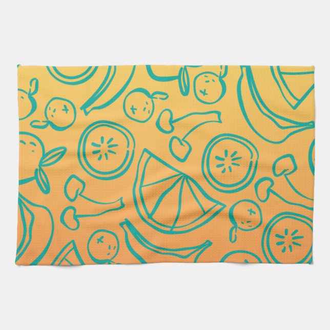 Linge De Cuisine Fruits (Horizontal)