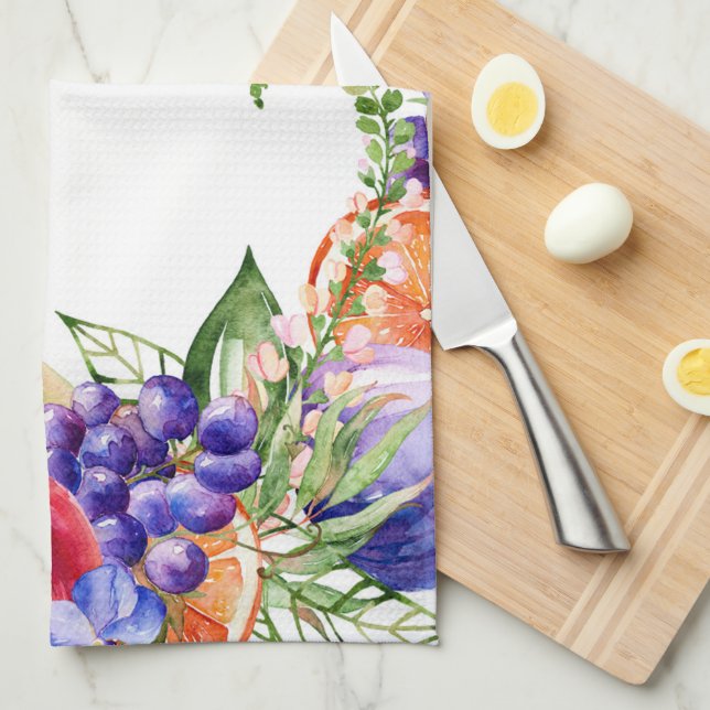Linge De Cuisine Fruits (Quart Plié)