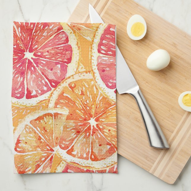 Linge De Cuisine Fruits d'été (Quart Plié)