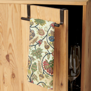 Linge De Cuisine Fruits et fleurs de broderie