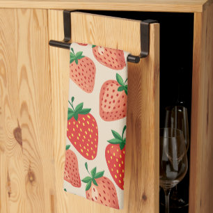 LINGE DE CUISINE FRUITS FRAISES