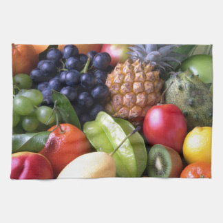 Linge De Cuisine Fruits tropicaux colorés