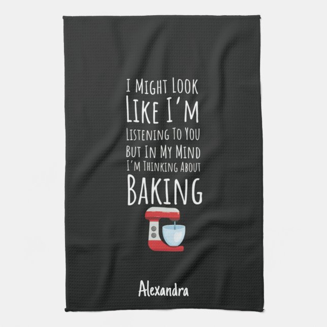 Linge De Cuisine Funny Baking Gifts Baker Chef Humor Personalized (Vertical)