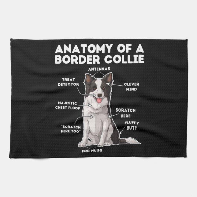 Linge De Cuisine Funny Border Collie (Horizontal)