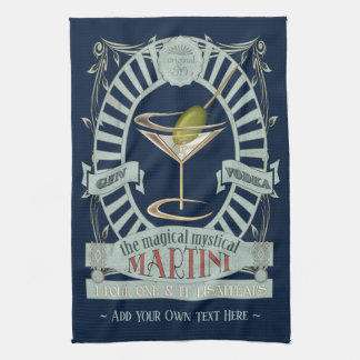 Linge De Cuisine Funny Magique Cocktail Martini Personnalisé