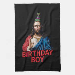 Linge De Cuisine Funny Noël Jésus Enfant d'anniversaire