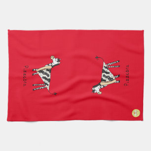 Linge De Cuisine Funny Pizza Zebra mignonne Cartoon Enfants