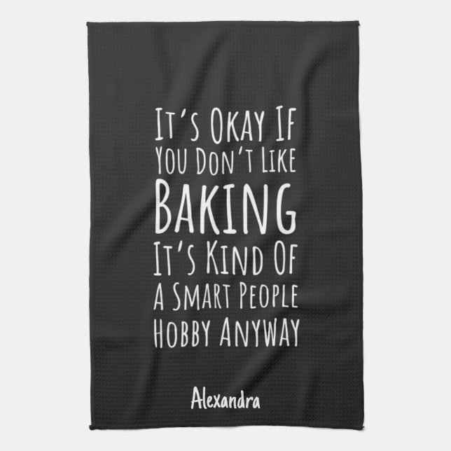 Linge De Cuisine Funny Sarcastic Baking Lover Gifts Baker Custom (Vertical)