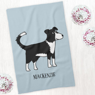 Linge De Cuisine Gallois Bordure Collie Sheepdog Nom personnalisé