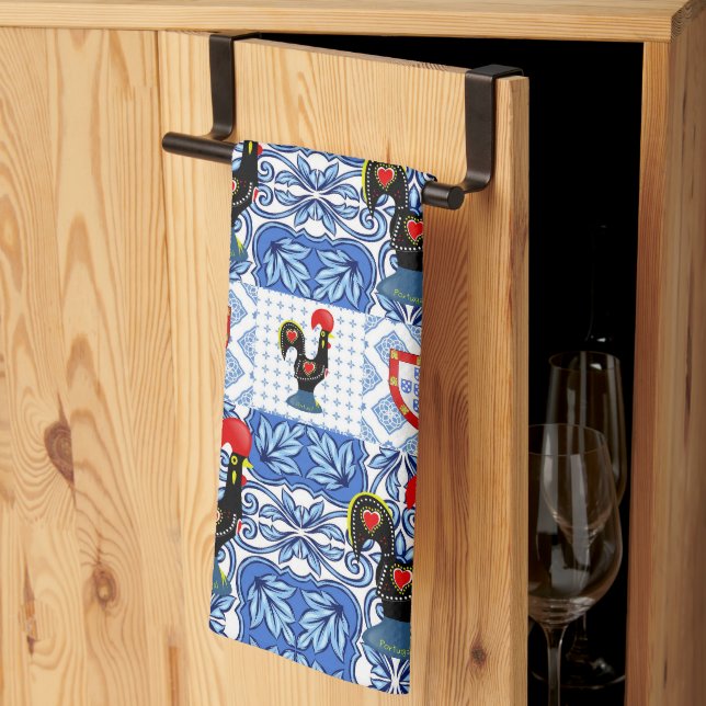 Linge De Cuisine Galo de Barcelos, Portugal (Pliage en tiers)