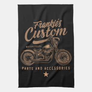 Linge De Cuisine Garage de motocyclette Bobber personnalisé