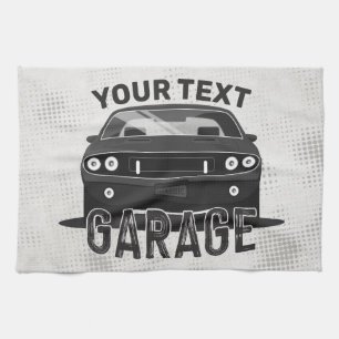 Linge De Cuisine Garage de voiture de muscle classique personnalisé