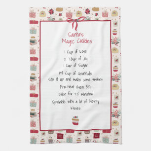Linge De Cuisine Garde de recettes familiales Noël