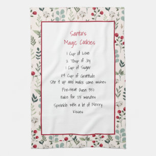 Linge De Cuisine Garde de recettes familiales Noël