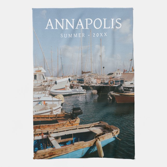 Linge De Cuisine Garde photo de destination de voyage moderne (Vertical)