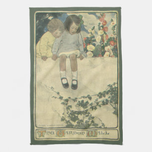 Linge De Cuisine Garden Wall Jessie Willcox Smith, Enfants Vintages