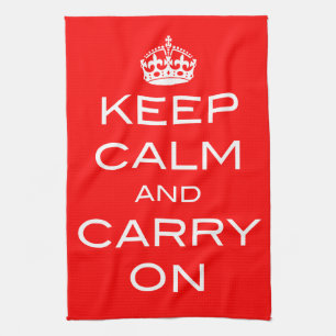 Linge De Cuisine Gardez le calme et continuez - Cuisine Tea Dish Se