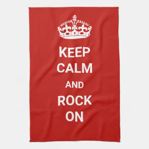Linge De Cuisine Gardez le calme et le rock