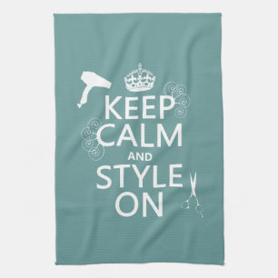 Linge De Cuisine Gardez le calme et le style sur (toute couleur