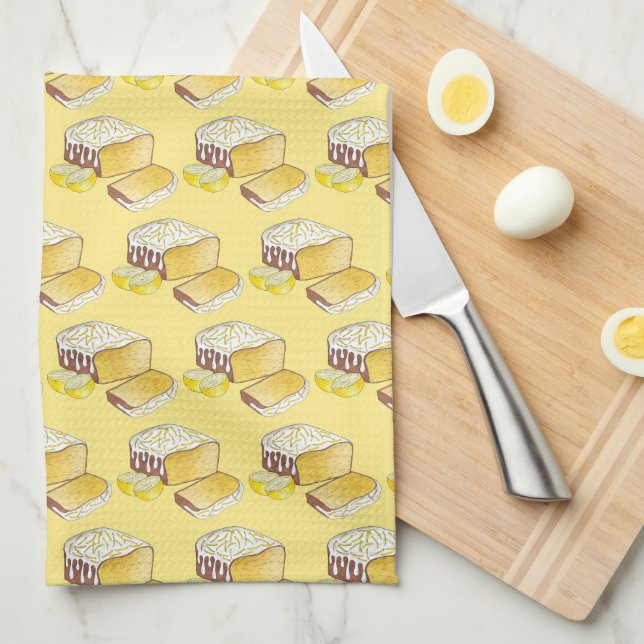 Linge De Cuisine Gâteau citron Pound Pâte de gâteau Cuisine britann (Quart Plié)