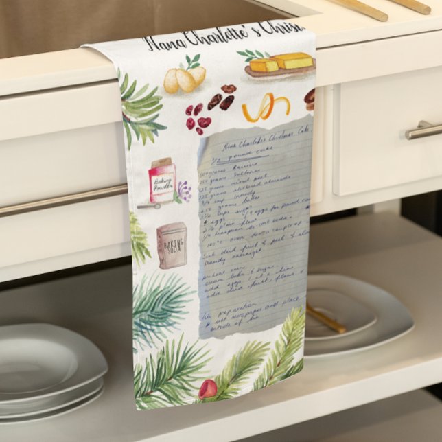 Linge De Cuisine Gâteau de Noël | Recette Heirloom Tea Towers (Créateur téléchargé)