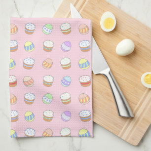 Linge De Cuisine gâteaux et oeufs de la fête de Pâques Motif