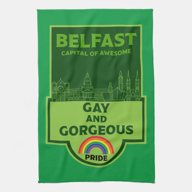 Linge De Cuisine Gay pride Belfast - Brighton Irlande LGBT - (Vertical)