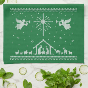 Linge De Cuisine Génial Joyeux Noël Sweater Nativité religieuse